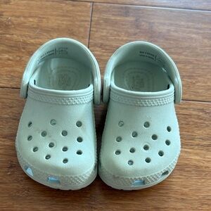 CROCS Kids Light Green Water Shoes
